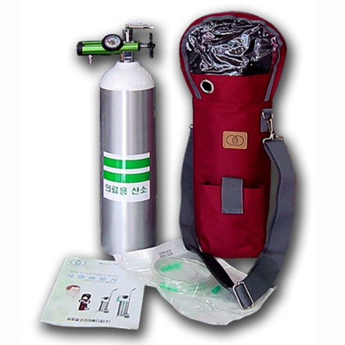 휴대용 산소호흡기 CPR-OGR870 의료용 산소통 2.8리터 (나잘캐뉼라 가방포함)
